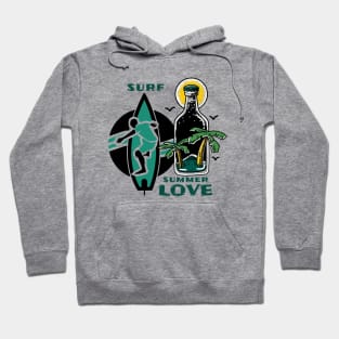 The 3 most important things in life: surf, surf, surf. Hoodie